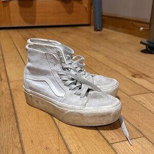 Women's Vans White High-Top Sneakers